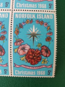 诺福克群岛邮票 1968年圣诞节 1全新