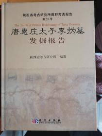 唐惠庄太子李沩墓发掘报告：陕西省考古研究所田野考古报告第26号