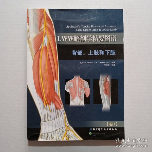 LWW解剖学精要图谱：背部、上肢和下肢