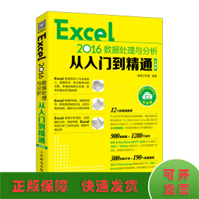 Excel 2016数据处理与分析从入门到精通  云课版