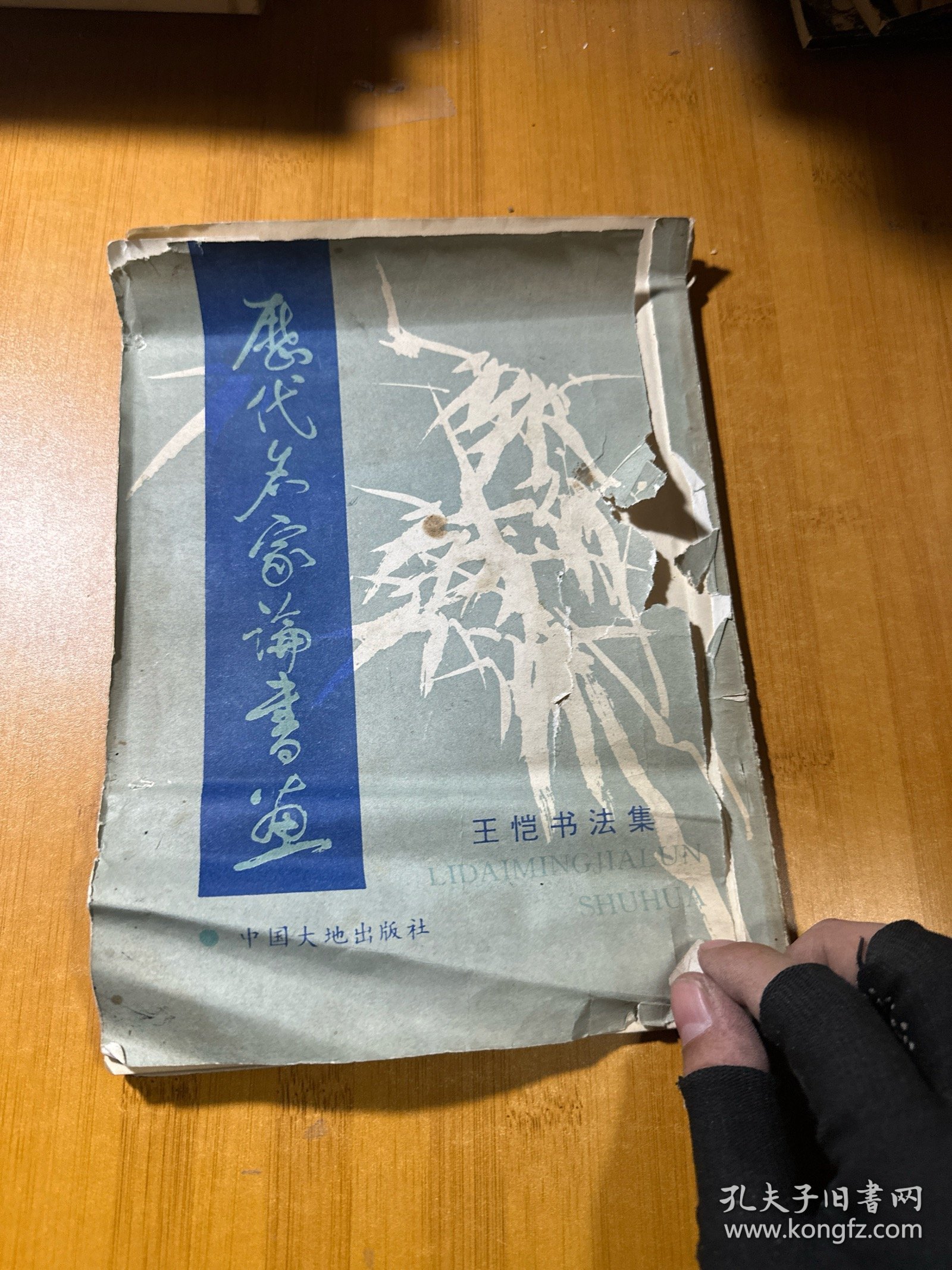 历代名家论书画:王恺书法集，作者签赠