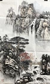 国画竖幅山水832