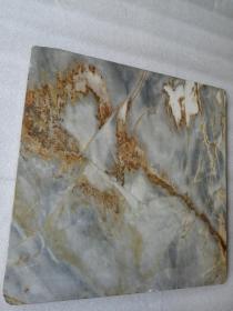 大理石（天然图案，长约40.5，宽约40cm，厚约1.6cm，重7.2公斤）