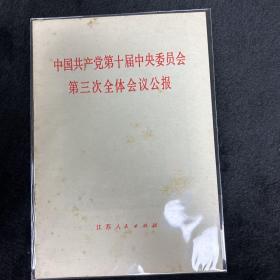 中国共产党第10届中央委员会第三次全体会议公报