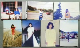 漂亮的女子美国休斯敦市等留念老照片7枚