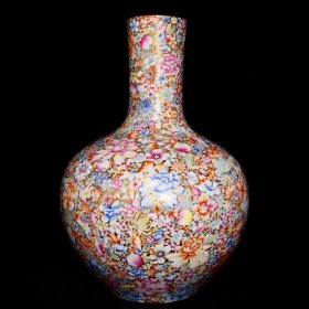 《精品放漏》乾隆天球瓶——清代瓷器收藏