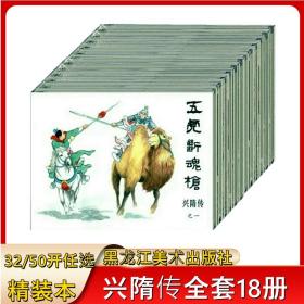 黑美50开精装本（兴隋传）连环画全套18册绘画洪哲/隗刚