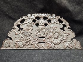 民国·花开富贵铜花板 尺寸大，品相好。 铜质，工好。