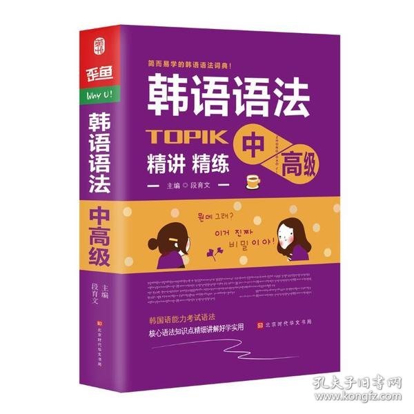 韩语语法书中高级韩国语实用语法教程TOPIK中高级韩语语法词典韩语入门自学教材