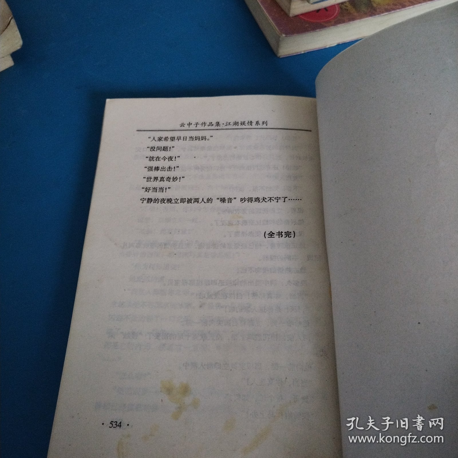 云中子武侠小说江湖娱情系列：花痴太岁（下）（一版一印，仅印3000册）