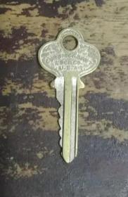 民国时期美国出品的白铜钥匙
