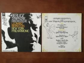 伯恩斯坦指挥的柏辽兹、罗西尼作品 黑胶LP唱片双折页双张 包邮