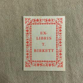 藏书票 EX LIBRIS T.BIRKETT