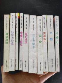 （10本合售）世界文学名著普及本：孤星血泪、巴黎圣母院、珍妮姑娘、傲慢与偏见、嘉莉妹妹、三个火枪手、简·爱  雾都孤儿、白痴、奇婚记