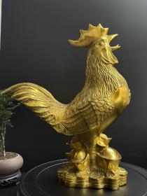 纯铜 精工福鸡，重约2公斤，