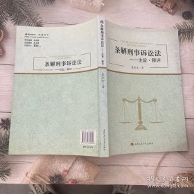 条解刑事诉讼法——主旨·释评