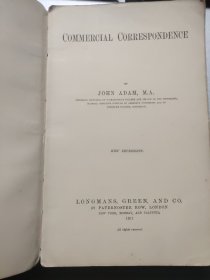 COMMERCIAL CORRESPONDENCE 英文原版 1911年 16开