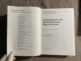 Corporations and Other Business Organizations: Cases and Materials【英文版，精装大开本】打包后超2公斤重