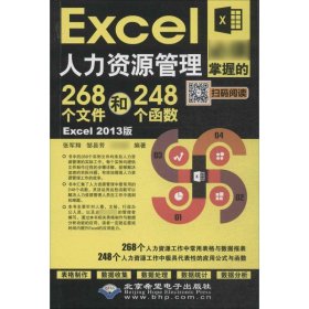 Excel人力资源管理必须掌握的268个文件和248个函数(Excel 2013版)