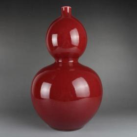 祭红釉葫芦瓶