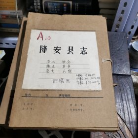 隆安县志（评稿用，手抄，约80万字）