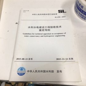 水利水电建设工程验收技术鉴定导则