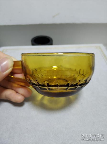 琥珀琉璃咖啡杯 老上海琉璃咖啡杯