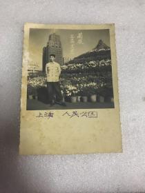 老照片  上海人民公园菊展（1954年）