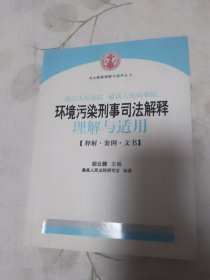 司法解释理解与适用丛书：最高人民法院、最高人民检察院环境污染刑事司法解释理解与适用