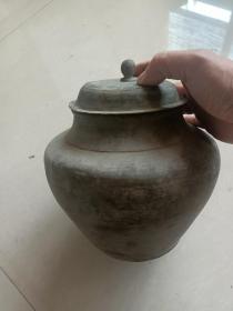 民国时期的老物件（锡器特大茶叶罐）古董收藏品