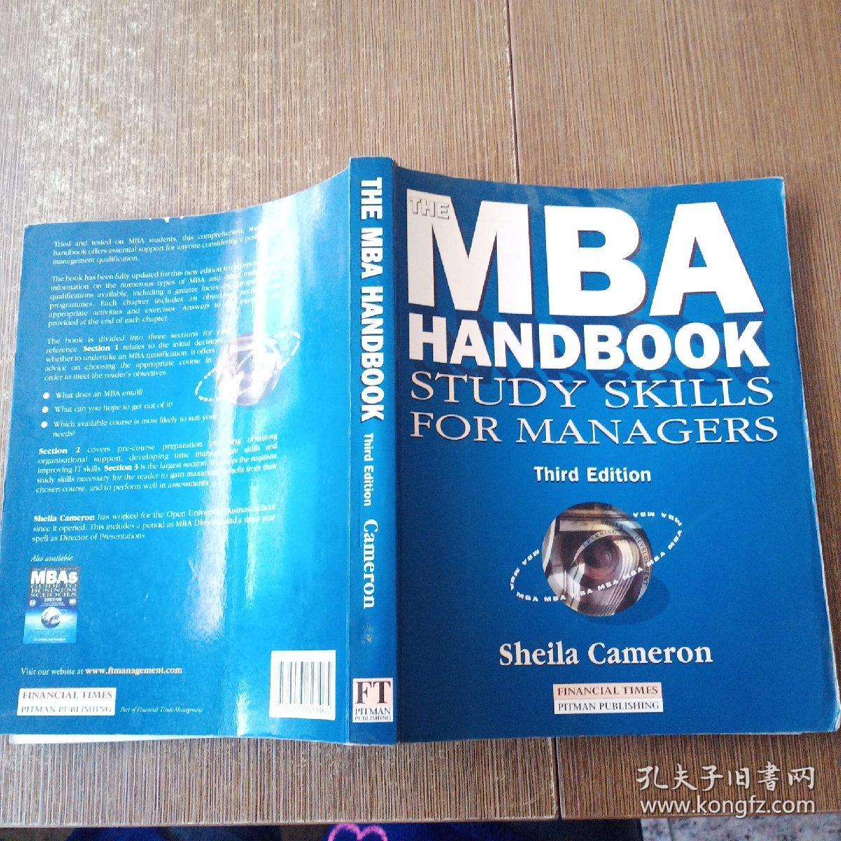 THE MBA HANDBOOK STUDY SKILLS FOR MANAGERS   请看图
