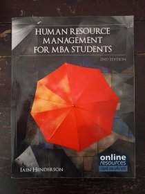 Human Resource Management for MBA Students （目录见图）