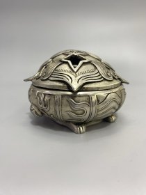 白铜兽炉 尺寸如图