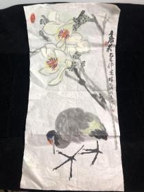 春晨 手绘作品一副 未装裱 尺寸66*33.5cm （店1号箱）