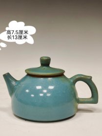 精工细作满工官窑青釉执壶美品·精工细作满工官窑青釉执壶