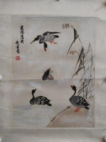 刘芳萱，著名画家，中国画研究会会员，中央文史馆馆长，画芯尺寸为，59*47