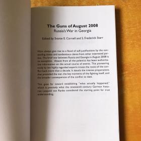 THE GUNS OF AUGUST；2008大8月的枪炮俄罗斯在格鲁吉亚的战争【英文原版 16开平装 书名以图为准】