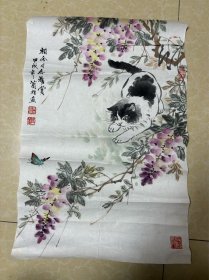 南京老画家徐兰湘国画 三开 保真