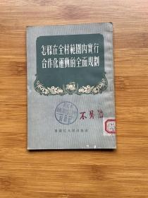 怎样在全村范围内实行合作化运动的全面规划