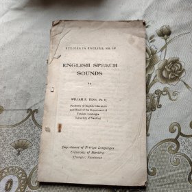 STUDIES IN ENGLISH: NO. IV ENGLISH SPEECH