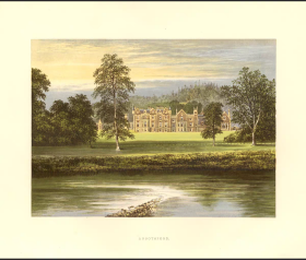 1882年英国原版彩色石印版画艾伯特斯堡