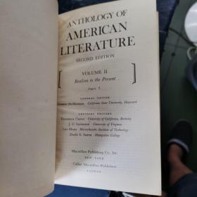 ANTHOLOGY OF AMERICAN LITERATURE  1 2 (美国文学选 第1,2卷)二册合售