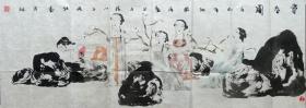 中国国家画院人物画所所长、中国美协会员李晓柱作品