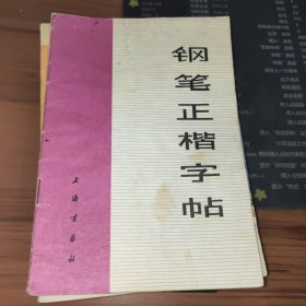 钢笔正楷字帖 书皮有墨渍