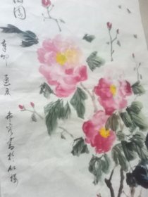 5件合拍，牡丹蜜蜂太美了！就爱小名头精品！大房间，买家自鉴约60+35厘米包纯手绘！