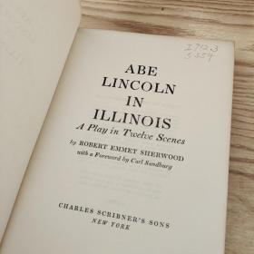 ABE  LINCOLN  IN  ILLINOIS,原版英文书