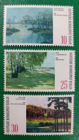 德国邮票 西柏林1972年柏林风光 3全新