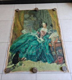佚名临摹世界著名油画“蓬巴杜夫人像”（约14.58平尺）