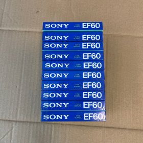 磁带：SONY EF60 空白带(10盘)未拆封