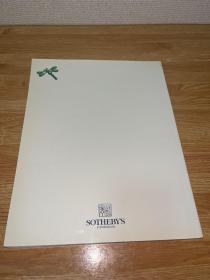 A-1031海外图录 Sothebys 香港苏富比 1993年4月28日 精美的中国瓷器 工艺品 玉器 竹木等拍卖图录